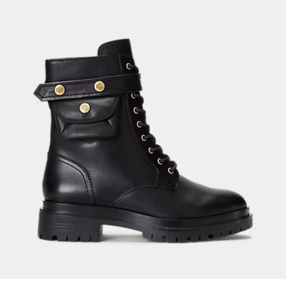 RL Cammie Burnished Leather Boot - Picture 1 of 5